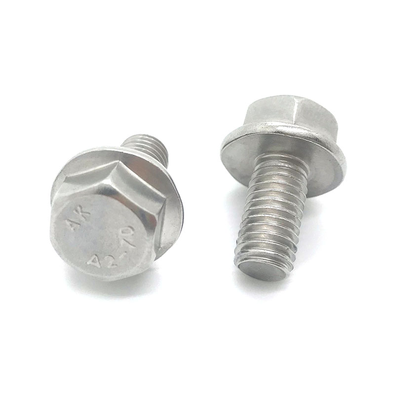 Parafusos de flange hexagonal DIN6921 sem serrilhado