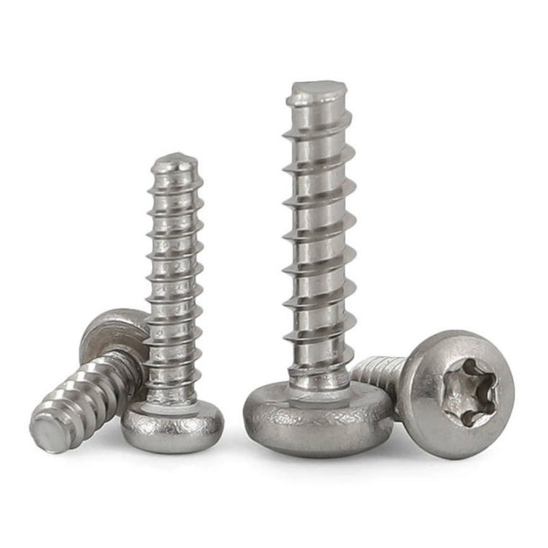 Parafuso roscado Torx com cabeça cilíndrica PT para plástico